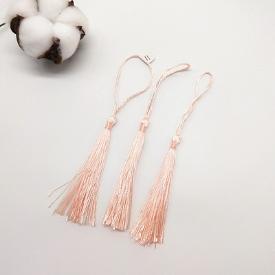 100 τμχ 7 εκ. Κρεμαστό σχοινί Μεταξωτό πινέλο με κρόσσια Χειροποίητη μαλακή χειροτεχνία για DIY Μπρελόκ Σκουλαρίκια Κρεμαστά κοσμήματα