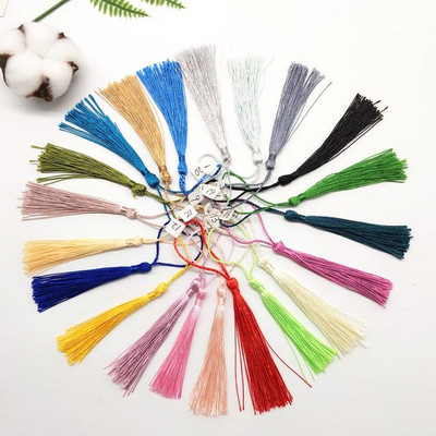 100 τμχ 7 εκ. Κρεμαστό σχοινί Μεταξωτό πινέλο με κρόσσια Χειροποίητη μαλακή χειροτεχνία για DIY Μπρελόκ Σκουλαρίκια Κρεμαστά κοσμήματα