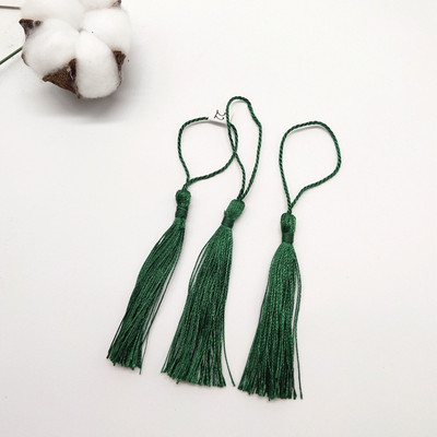 100 τμχ 7 εκ. Κρεμαστό σχοινί Μεταξωτό πινέλο με κρόσσια Χειροποίητη μαλακή χειροτεχνία για DIY Μπρελόκ Σκουλαρίκια Κρεμαστά κοσμήματα