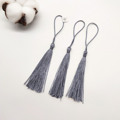 100 τμχ 7 εκ. Κρεμαστό σχοινί Μεταξωτό πινέλο με κρόσσια Χειροποίητη μαλακή χειροτεχνία για DIY Μπρελόκ Σκουλαρίκια Κρεμαστά κοσμήματα