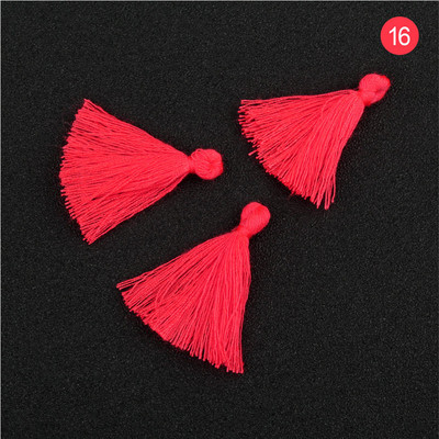 100 bucăți 3 CM mini ață de bumbac țesătură ciucuri bricolaj pandantiv bijuterii brățări chei pentru fabricare franjuri ciucuri artizanat ciucuri accesorii de cusut