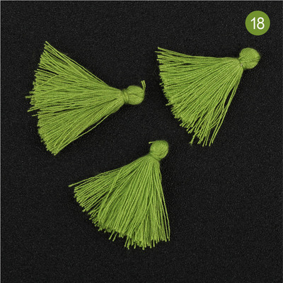 100 bucăți 3 CM mini ață de bumbac țesătură ciucuri bricolaj pandantiv bijuterii brățări chei pentru fabricare franjuri ciucuri artizanat ciucuri accesorii de cusut