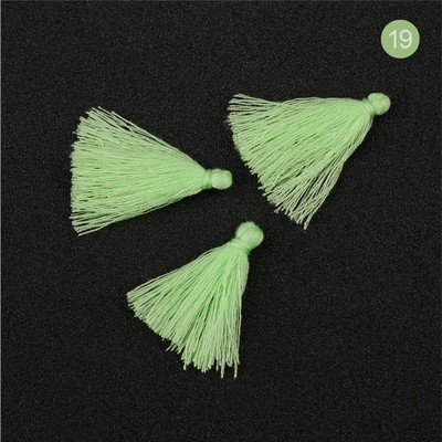 100 bucăți 3 CM mini ață de bumbac țesătură ciucuri bricolaj pandantiv bijuterii brățări chei pentru fabricare franjuri ciucuri artizanat ciucuri accesorii de cusut