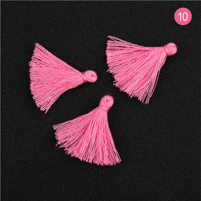 100 bucăți 3 CM mini ață de bumbac țesătură ciucuri bricolaj pandantiv bijuterii brățări chei pentru fabricare franjuri ciucuri artizanat ciucuri accesorii de cusut
