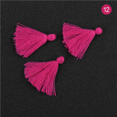 100 bucăți 3 CM mini ață de bumbac țesătură ciucuri bricolaj pandantiv bijuterii brățări chei pentru fabricare franjuri ciucuri artizanat ciucuri accesorii de cusut