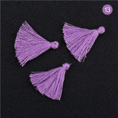 100 bucăți 3 CM mini ață de bumbac țesătură ciucuri bricolaj pandantiv bijuterii brățări chei pentru fabricare franjuri ciucuri artizanat ciucuri accesorii de cusut