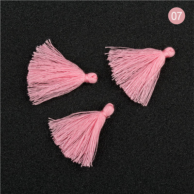 100 bucăți 3 CM mini ață de bumbac țesătură ciucuri bricolaj pandantiv bijuterii brățări chei pentru fabricare franjuri ciucuri artizanat ciucuri accesorii de cusut