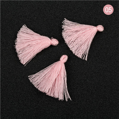 100 bucăți 3 CM mini ață de bumbac țesătură ciucuri bricolaj pandantiv bijuterii brățări chei pentru fabricare franjuri ciucuri artizanat ciucuri accesorii de cusut