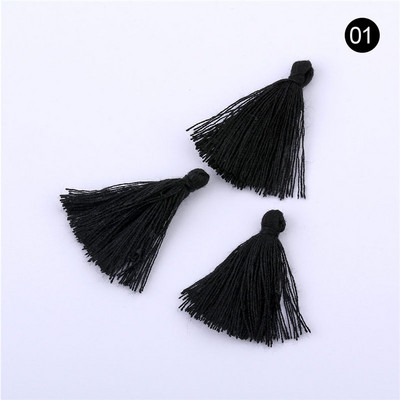 100 bucăți 3 CM mini ață de bumbac țesătură ciucuri bricolaj pandantiv bijuterii brățări chei pentru fabricare franjuri ciucuri artizanat ciucuri accesorii de cusut
