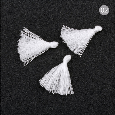 100 bucăți 3 CM mini ață de bumbac țesătură ciucuri bricolaj pandantiv bijuterii brățări chei pentru fabricare franjuri ciucuri artizanat ciucuri accesorii de cusut