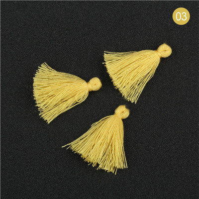100 bucăți 3 CM mini ață de bumbac țesătură ciucuri bricolaj pandantiv bijuterii brățări chei pentru fabricare franjuri ciucuri artizanat ciucuri accesorii de cusut