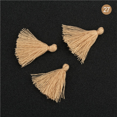 100 bucăți 3 CM mini ață de bumbac țesătură ciucuri bricolaj pandantiv bijuterii brățări chei pentru fabricare franjuri ciucuri artizanat ciucuri accesorii de cusut