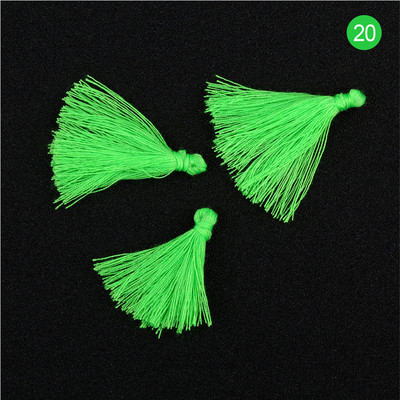 100 bucăți 3 CM mini ață de bumbac țesătură ciucuri bricolaj pandantiv bijuterii brățări chei pentru fabricare franjuri ciucuri artizanat ciucuri accesorii de cusut