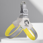 Nyereg kutyahám fényvisszaverő Y alakú, légáteresztő kisállat hevederek Állítható mellkasi heveder kis közepes kutyáknak francia bulldog cuccok