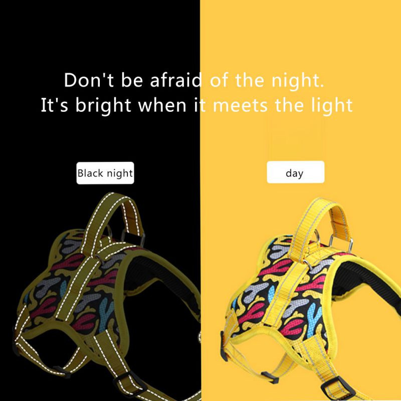 Reflektirajući remen za pse, podesivi prsluk za kućne ljubimce, remen za prsa, obuka na otvorenom, povodac za hodanje, remen, uzice DC05