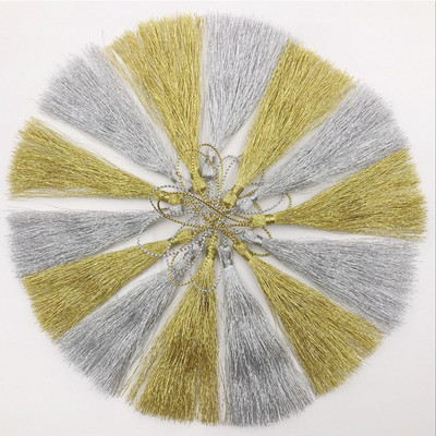 32GAB Zelts zīds Sudrabs Pušķi bārkstis Poliestera kulons Grāmatzīme Rotaslietas Aksesuāri rokdarbiem DIY Aizkari Apģērbi Dekoratīvie