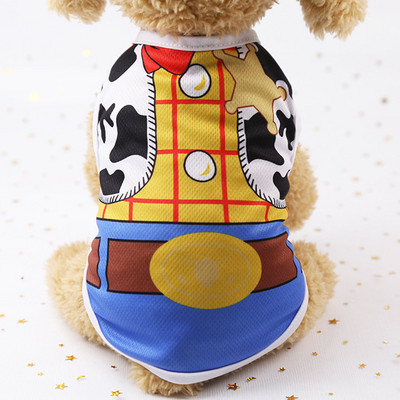Klasisks svītrains suņu krekls Lēti suņu apģērbi maziem suņiem Vasaras čivavas krekls Mīlīgs kucēnu vestterjers mājdzīvnieku apģērbs sunim