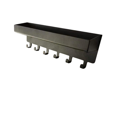 Falra szerelhető kulcstartó Akasztható kulcstartó polc tároló akasztó fém postarendező dekoratív 6 kampós házvezetőnővel a falon