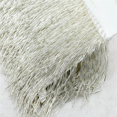 10 cm stikla fāzēm, bārkstis lampa, kostīmu apdare, 1 jards sudraba krāsā