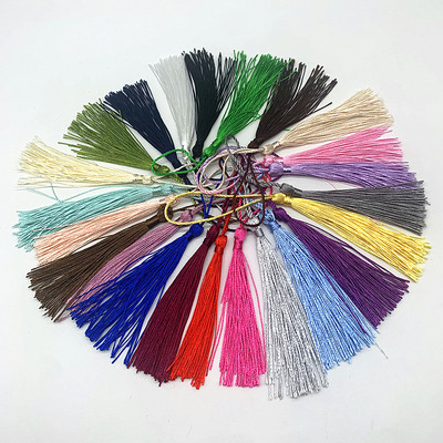 10db 14cm poliészter rojtos bojt Varró függöny Kiegészítők Barkács Kulcstartó Mobil Szíj Medál Bojt Ékszerkészítéshez