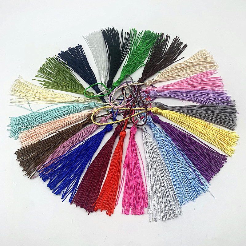 10db 14cm poliészter rojtos bojt Varró függöny Kiegészítők Barkács Kulcstartó Mobil Szíj Medál Bojt Ékszerkészítéshez