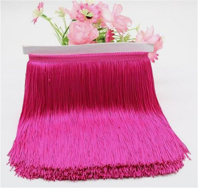 1 μέτρο 20cm Long Fringe Lace Φούντα Πολυεστερική Δαντέλα Διακοσμητική Κορδέλα Λατινική φούστα χορού κρόσσια κουρτίνα για ράψιμο HG02