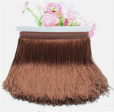 1 μέτρο 20cm Long Fringe Lace Φούντα Πολυεστερική Δαντέλα Διακοσμητική Κορδέλα Λατινική φούστα χορού κρόσσια κουρτίνα για ράψιμο HG02