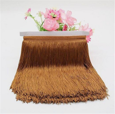 1 μέτρο 20cm Long Fringe Lace Φούντα Πολυεστερική Δαντέλα Διακοσμητική Κορδέλα Λατινική φούστα χορού κρόσσια κουρτίνα για ράψιμο HG02