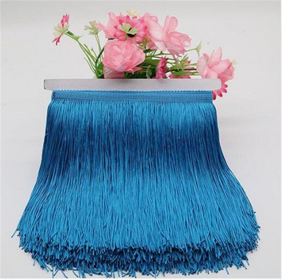 1 μέτρο 20cm Long Fringe Lace Φούντα Πολυεστερική Δαντέλα Διακοσμητική Κορδέλα Λατινική φούστα χορού κρόσσια κουρτίνα για ράψιμο HG02