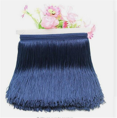 1 μέτρο 20cm Long Fringe Lace Φούντα Πολυεστερική Δαντέλα Διακοσμητική Κορδέλα Λατινική φούστα χορού κρόσσια κουρτίνα για ράψιμο HG02