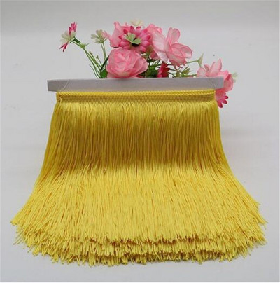 1 μέτρο 20cm Long Fringe Lace Φούντα Πολυεστερική Δαντέλα Διακοσμητική Κορδέλα Λατινική φούστα χορού κρόσσια κουρτίνα για ράψιμο HG02