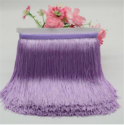 1 μέτρο 20cm Long Fringe Lace Φούντα Πολυεστερική Δαντέλα Διακοσμητική Κορδέλα Λατινική φούστα χορού κρόσσια κουρτίνα για ράψιμο HG02