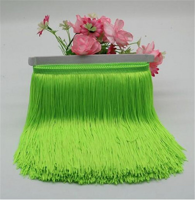 1 μέτρο 20cm Long Fringe Lace Φούντα Πολυεστερική Δαντέλα Διακοσμητική Κορδέλα Λατινική φούστα χορού κρόσσια κουρτίνα για ράψιμο HG02