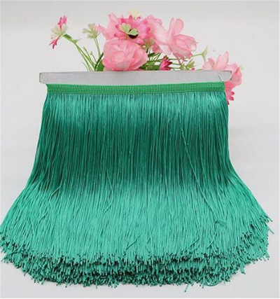 1 μέτρο 20cm Long Fringe Lace Φούντα Πολυεστερική Δαντέλα Διακοσμητική Κορδέλα Λατινική φούστα χορού κρόσσια κουρτίνα για ράψιμο HG02