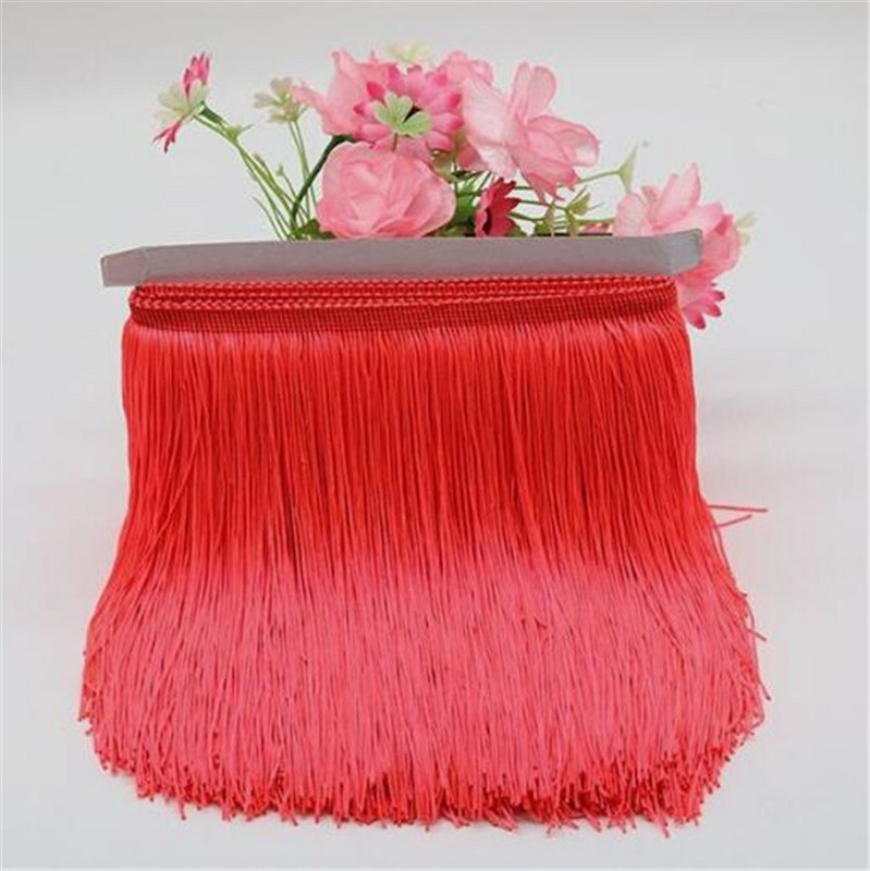 1 μέτρο 20cm Long Fringe Lace Φούντα Πολυεστερική Δαντέλα Διακοσμητική Κορδέλα Λατινική φούστα χορού κρόσσια κουρτίνα για ράψιμο HG02