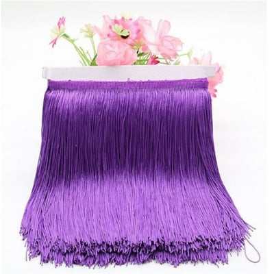 30 cm lungime franjuri dantelă ciucuri poliester dantelă trim panglică dans latino fustă perdea franjuri pentru cusut bricolaj accesorii SAD01