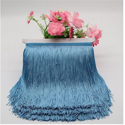 30 cm lungime franjuri dantelă ciucuri poliester dantelă trim panglică dans latino fustă perdea franjuri pentru cusut bricolaj accesorii SAD01