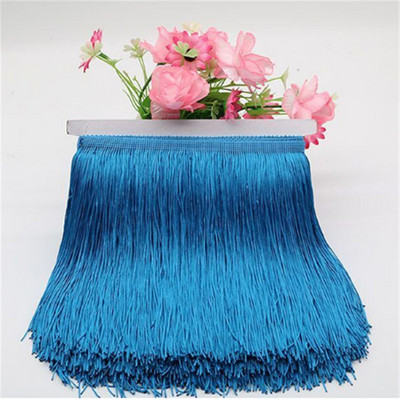 30 cm lungime franjuri dantelă ciucuri poliester dantelă trim panglică dans latino fustă perdea franjuri pentru cusut bricolaj accesorii SAD01