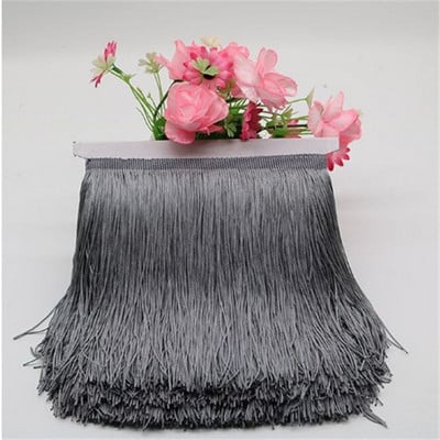 30 cm lungime franjuri dantelă ciucuri poliester dantelă trim panglică dans latino fustă perdea franjuri pentru cusut bricolaj accesorii SAD01