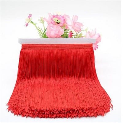 30 cm lungime franjuri dantelă ciucuri poliester dantelă trim panglică dans latino fustă perdea franjuri pentru cusut bricolaj accesorii SAD01
