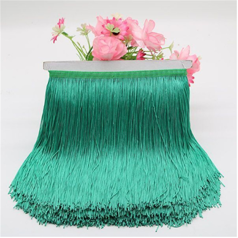 30 cm lungime franjuri dantelă ciucuri poliester dantelă trim panglică dans latino fustă perdea franjuri pentru cusut bricolaj accesorii SAD01