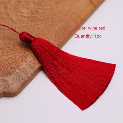 1 db 12 cm-es selyem bojt akasztókötéllel Varró Bang Bojt Díszkulcs Bojtok Függesztett Otthoni Dekorációhoz Barkácsolás