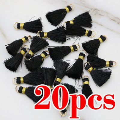 20gab poliestera apdare zelta cepure bārkstis pušķis šūšanai aizkari Aksesuāri čalot DIY rotaslietas atslēgu piekariņš Mobilā telefona siksniņas Kulons