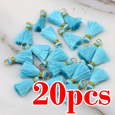 20gab poliestera apdare zelta cepure bārkstis pušķis šūšanai aizkari Aksesuāri čalot DIY rotaslietas atslēgu piekariņš Mobilā telefona siksniņas Kulons