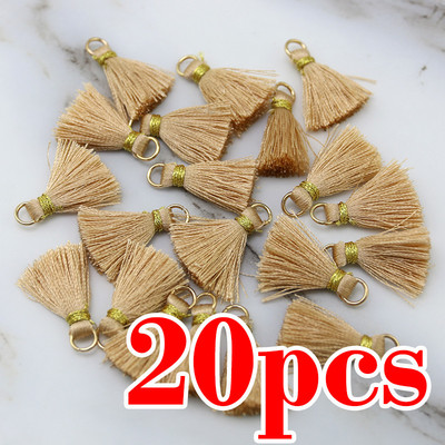 20gab poliestera apdare zelta cepure bārkstis pušķis šūšanai aizkari Aksesuāri čalot DIY rotaslietas atslēgu piekariņš Mobilā telefona siksniņas Kulons