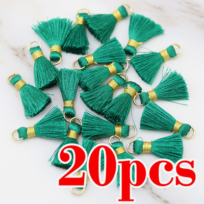 20gab poliestera apdare zelta cepure bārkstis pušķis šūšanai aizkari Aksesuāri čalot DIY rotaslietas atslēgu piekariņš Mobilā telefona siksniņas Kulons