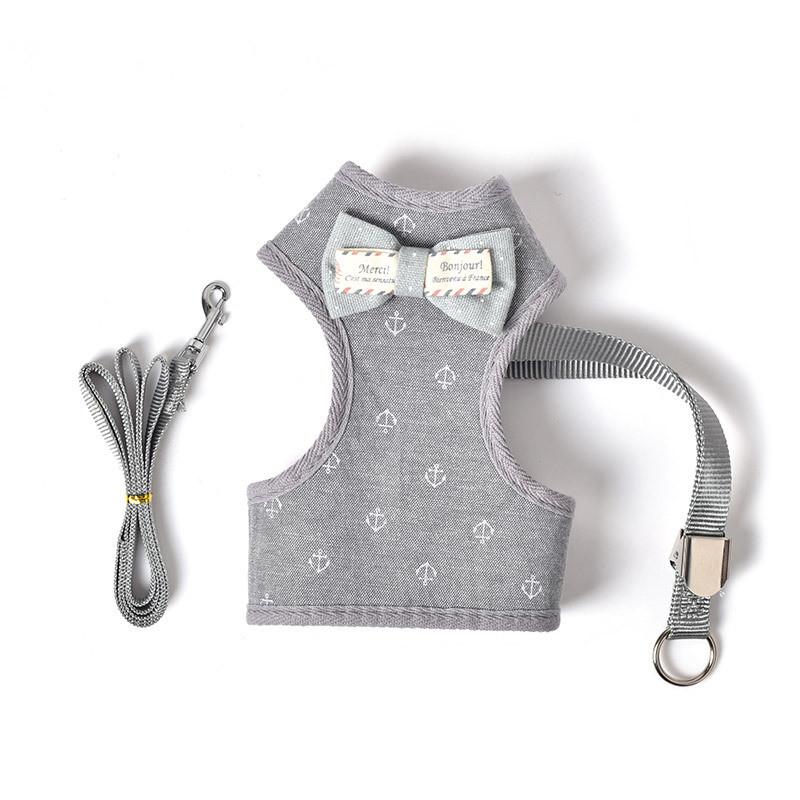 Ρυθμιζόμενο λουρί στήθους και λουρί κατοικίδιων για γάτες και σκύλους Προμήθειες κατοικίδιων για μικρά σκυλιά Artifact For Walking The Dog