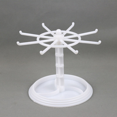 Raktų pakabukas, pakabukai, vitrinos, laikymo lentynėlė, pasukama kabykla Plaukų žiedo virvė darbalaukio apdailos laikiklis auskarų laikrodžiui