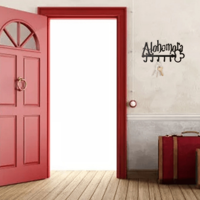 Suport pentru chei din metal creativ de Halloween 5 cârlige Fier Art Adeziv montat pe perete Umeraș negru Organizator pentru pălărie Suport pentru prosoape pentru intrare