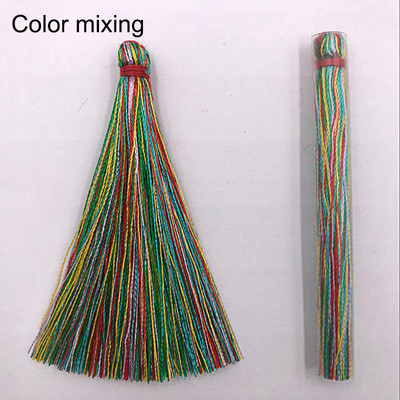 5db/tétel 65mm-es burkolat Bojt Selyem Bojt Rojtok Varrás Bang Bojt Dísz Kézzel Készített Függöny Bojt Barkács kézműves ékszerkészítéshez